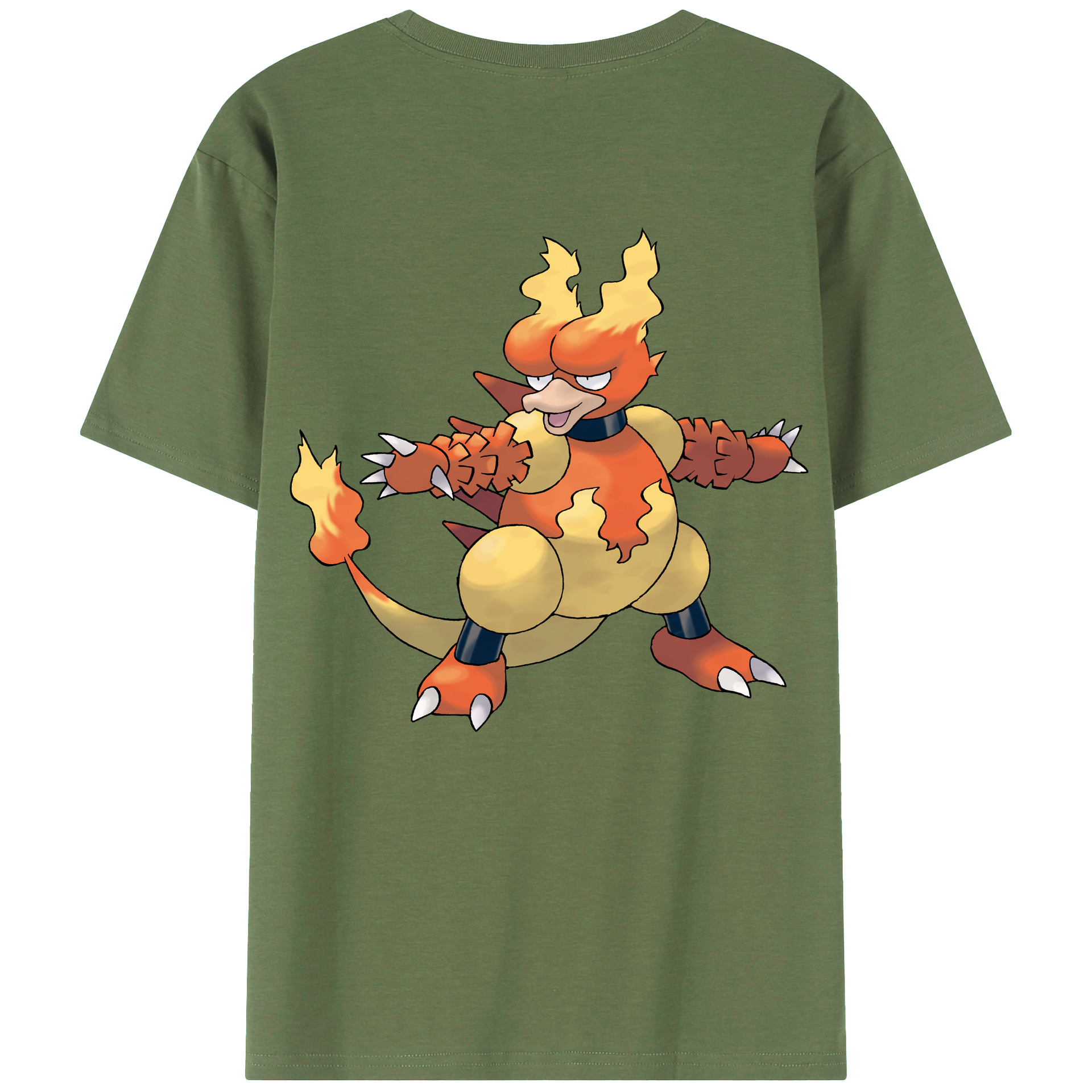 （画像用） ポケットモンスター Pokémon 綿100％ メンズ半袖Tシャツ（バックプリント） 通気性